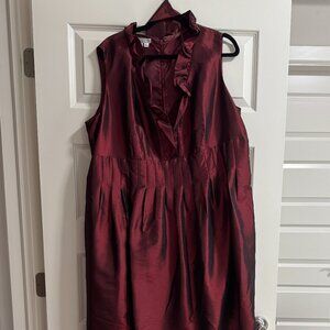 London Times Woman Garnet Formal Dress Size 18W